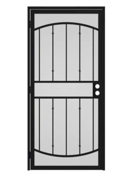 Gatehouse Gibraltar Black Steel Surface Mount Security Door