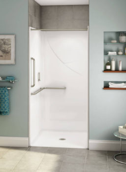 OPS-3636 - L-shaped and Vertical Grab Bar Shower
