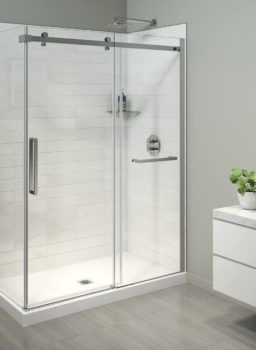 Halo Pro Sliding Door with Towel Bar 60 x 36 x 78 3/4 in. 8mm
